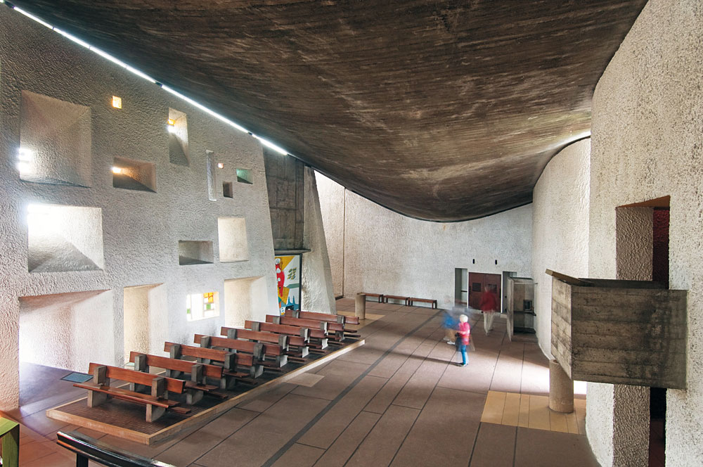 Notre-Dame-Du-Haut in Ronchamp,  Le Corbusier, 1950 –1955