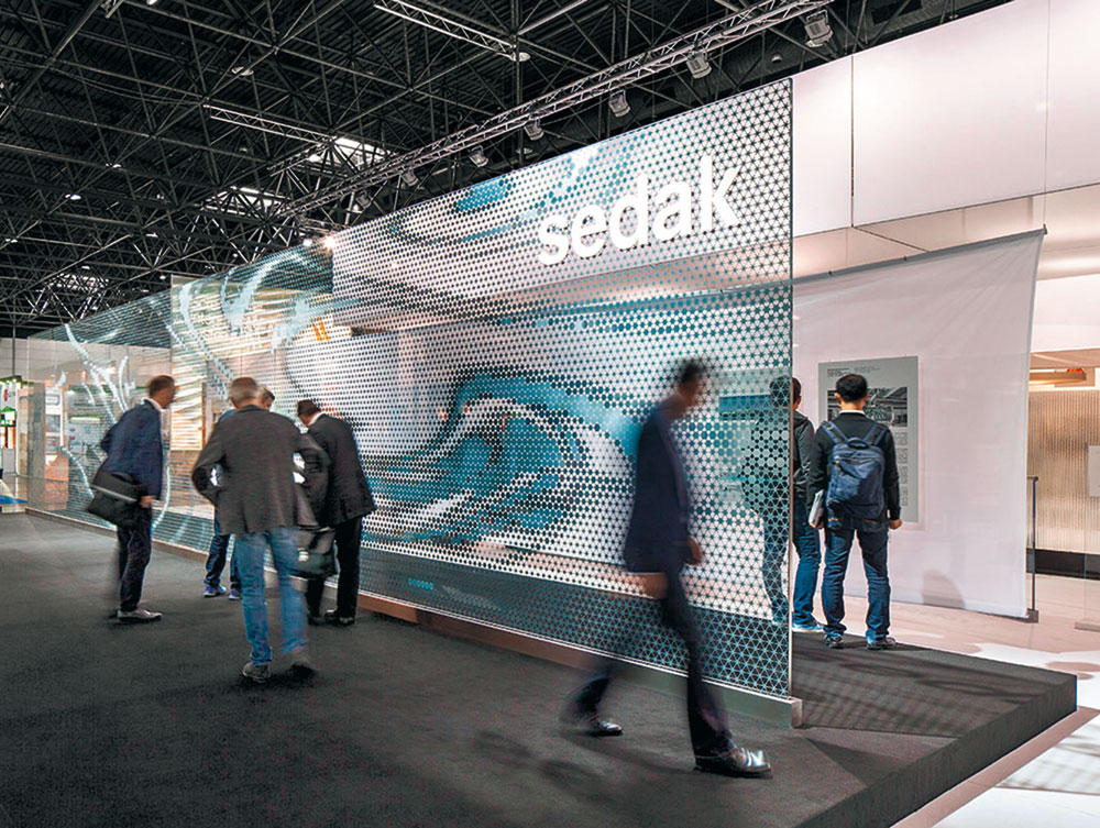 Gigant-Isolierglasscheibe, glass technology live, Messe Düsseldorf 2014