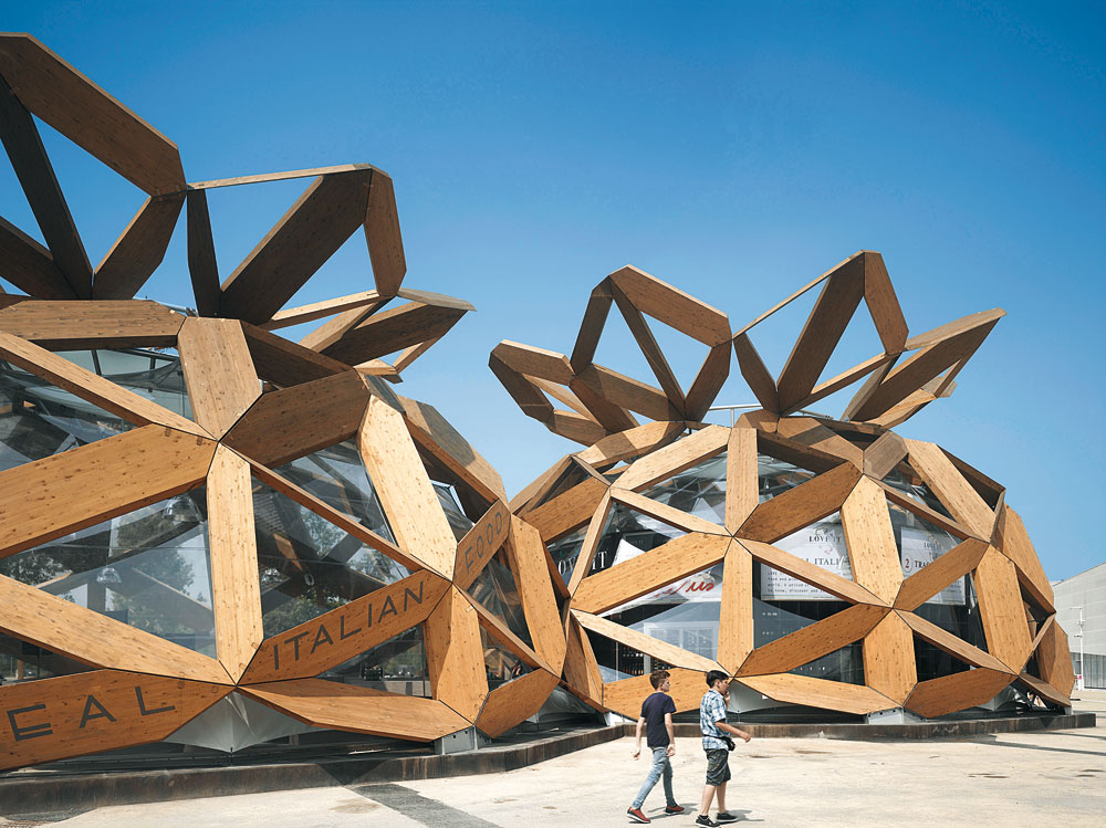 Pavillon der italienischen Landwirtschaftskonföderation Copagri, Arch.: EMTB