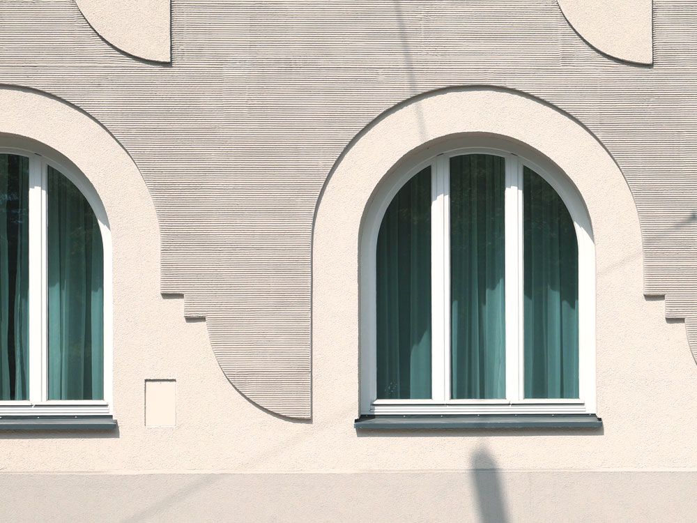 Fassadendetail im Erdgeschoss