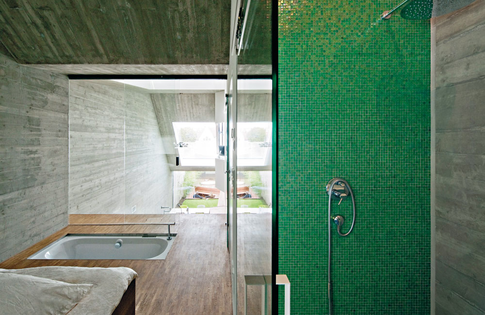 Badeinseln im Raumkontinuum: Townhouse in Wien
