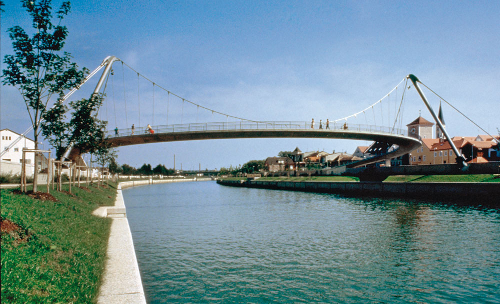 Fußgängerbrücke Kelheim, schlaich bergermann und partner