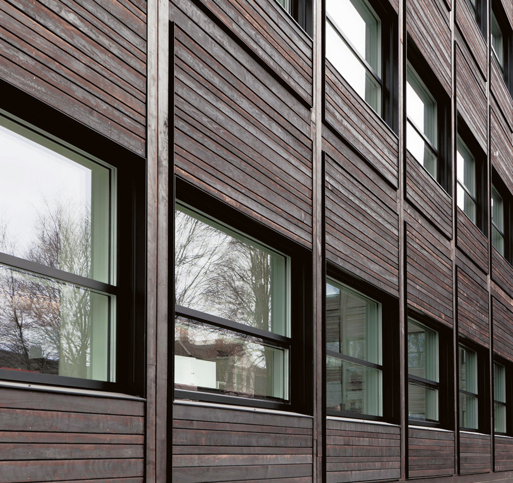 Detailansicht der Fassade