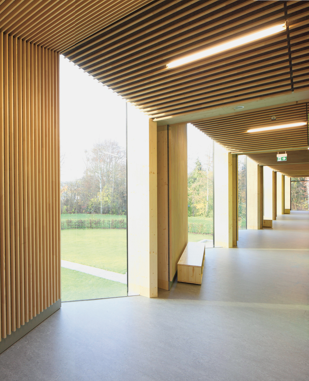 Flur im Obergeschoss hinter der Westfassade
