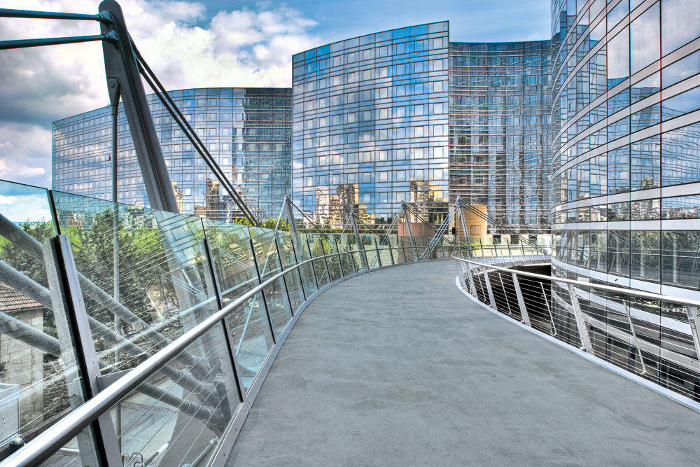 Passerelle La Défense, Paris, schlaich bergermann und partner; Dietmar Feichtinger Architectes