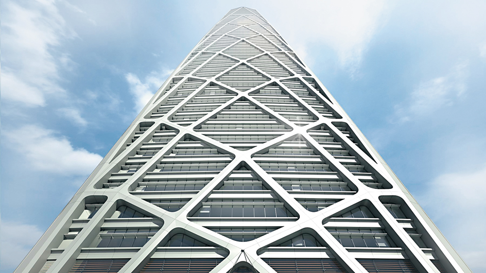 Schubsystem in Form einer Fachwerkkonstruktion
Citic Tower, CN–Shenzhen
Fertigstellung 2018