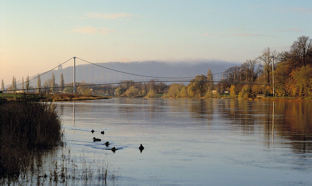 Fahrradbrücke in Minden (Glacisbrücke), schlaich bergermann und partner