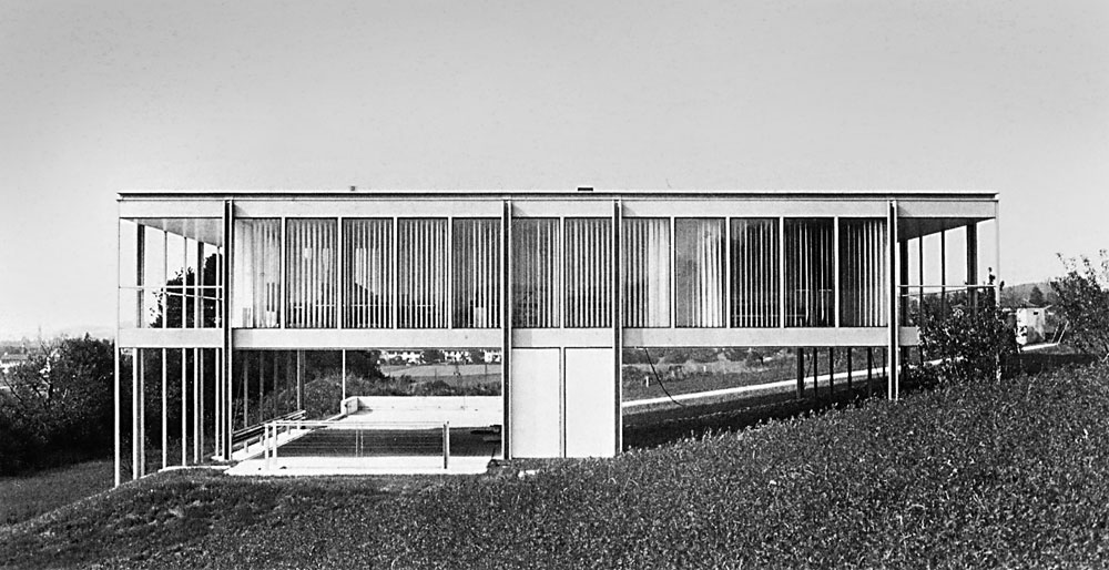 Wohnhaus Paul Schärer jr., Münsingen Stahlbausystem MINI, 1969, Architekt: Fritz Haller
