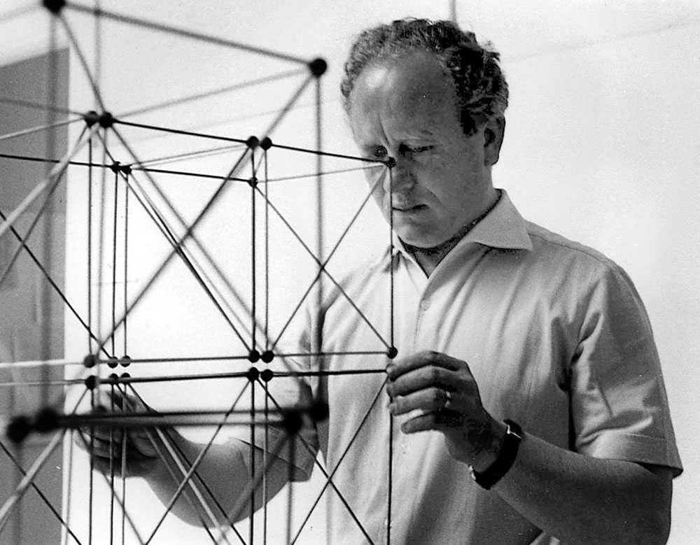 Fritz Haller (1924 – 2012) am Modell