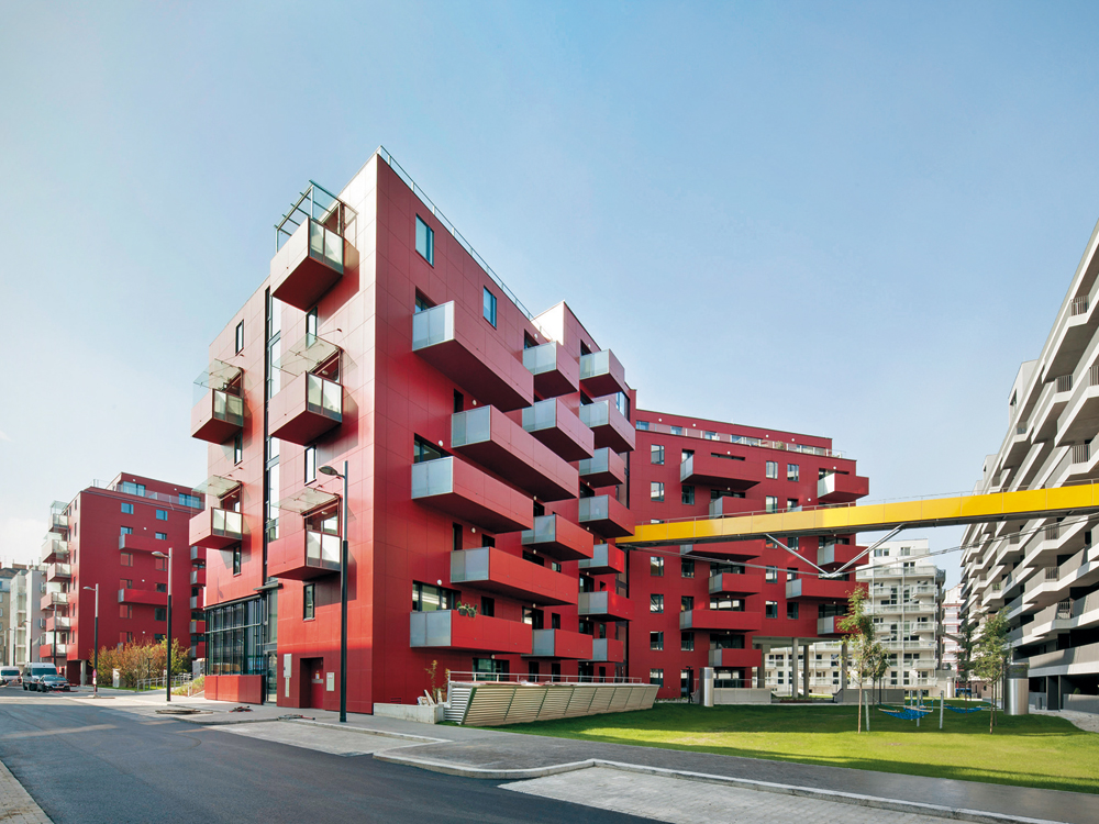 Wohnanlage»Wohn_Zimmer«, Sonnwendviertel, 2014; Architekten: Klaus Kada, Riepl Kaufmann Bammer, Studiovlay