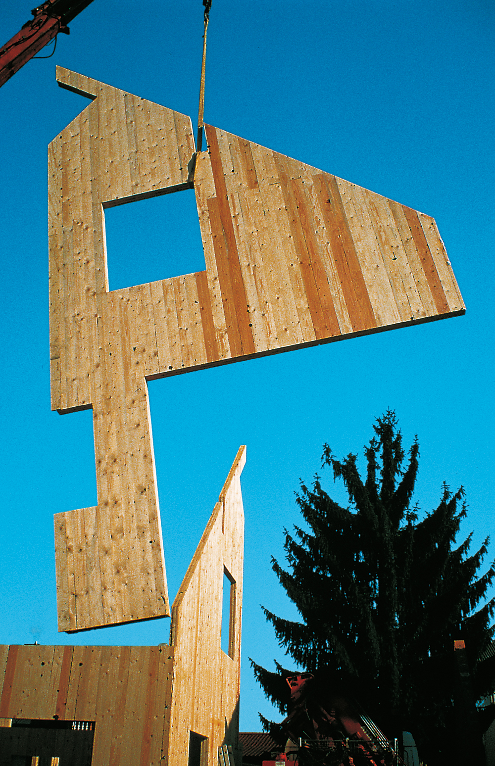 Montage einer Giebelwand