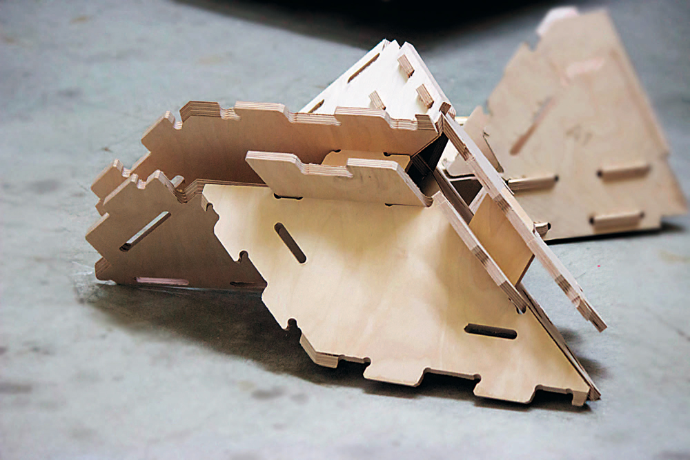 Prototyp mit zwei Schichten, 2015