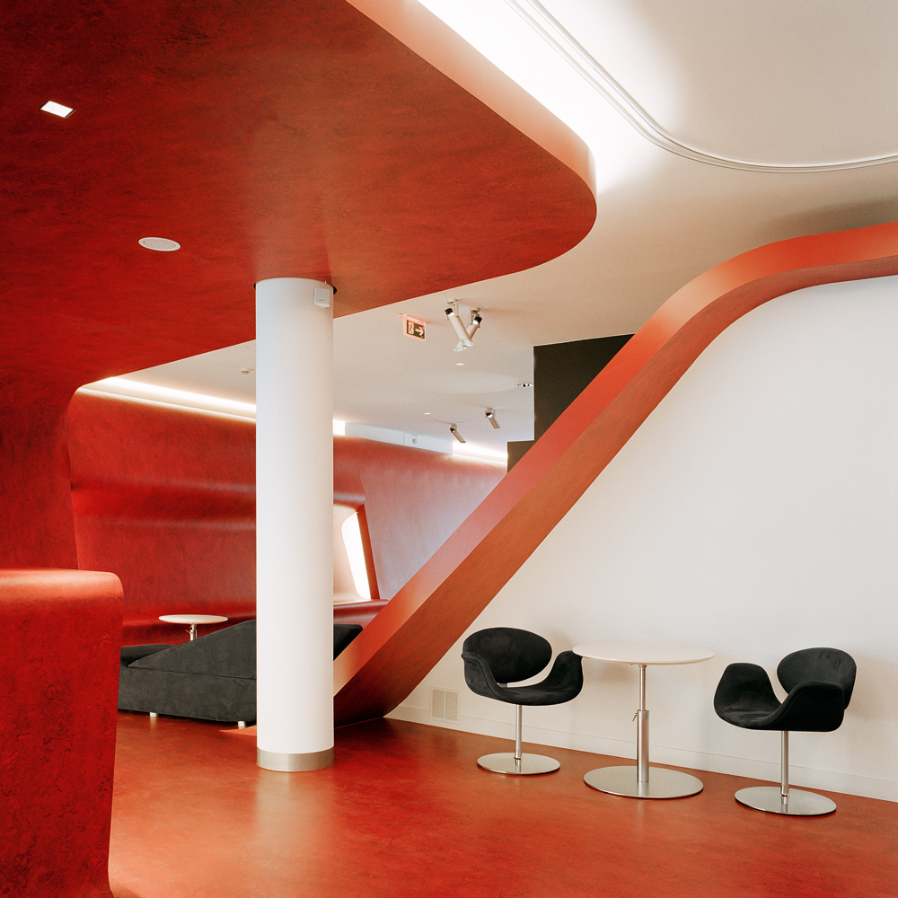 Linoleum, Hotel Q!, Berlin 2004, Innenarchitektur: Graft