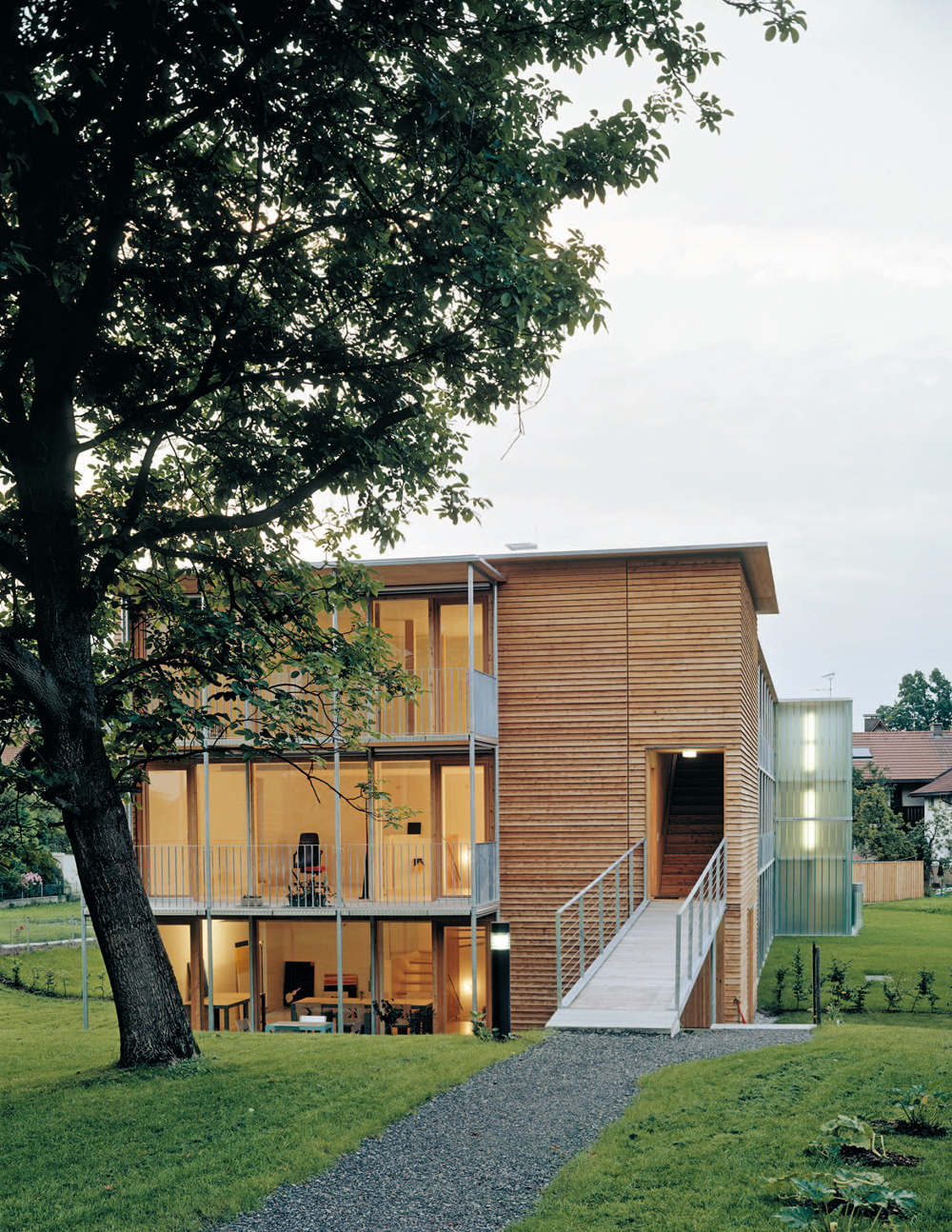 Wohnanlage Ölzbündt in Dornbirn, 1997
Architekt: Hermann Kaufmann