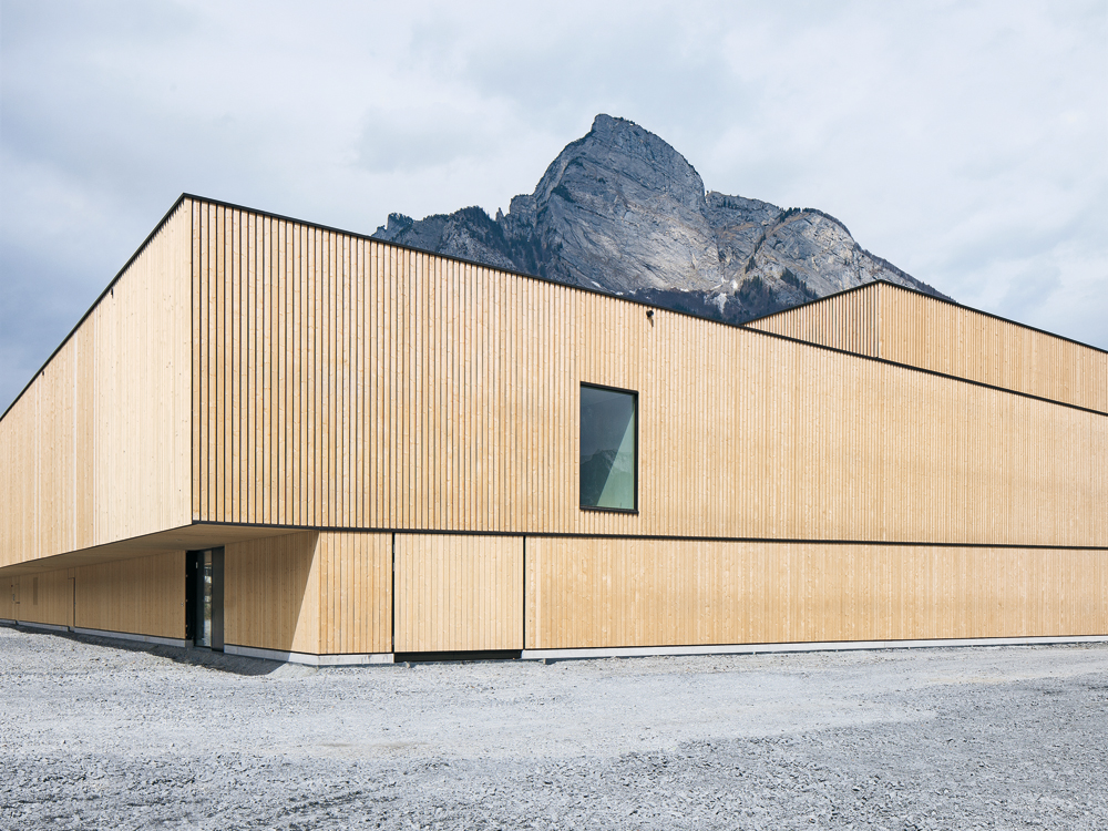 Sportzentrum in Sargans, 2011 
Architekten: Blue Architects, Ruprecht Architekten