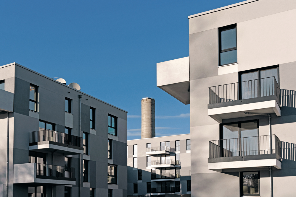 Wohnquartier Funkkaserne Nord in München, 2015
Architekten: léonwohlhage Architekten
Bauherr: Gewofag