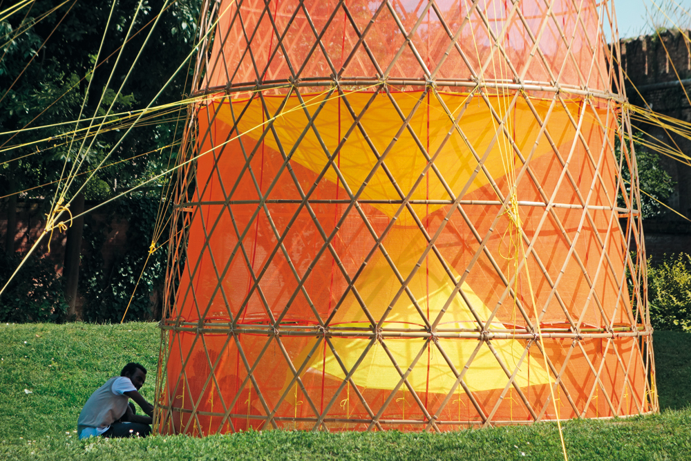 Trinkwassergewinnung durch Nebelkondensation Warka Water, Architecture and Vision, Arturo Vittori