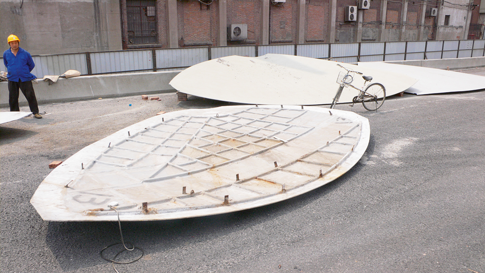 Feng-Hua-Brücke in CN–Tianjin, 2006