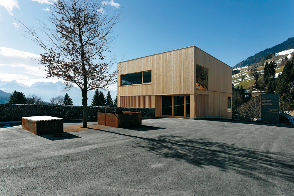 Gemeindezentrum in St. Gerold, 2009
Architekten: Cukrowicz Nachbaur