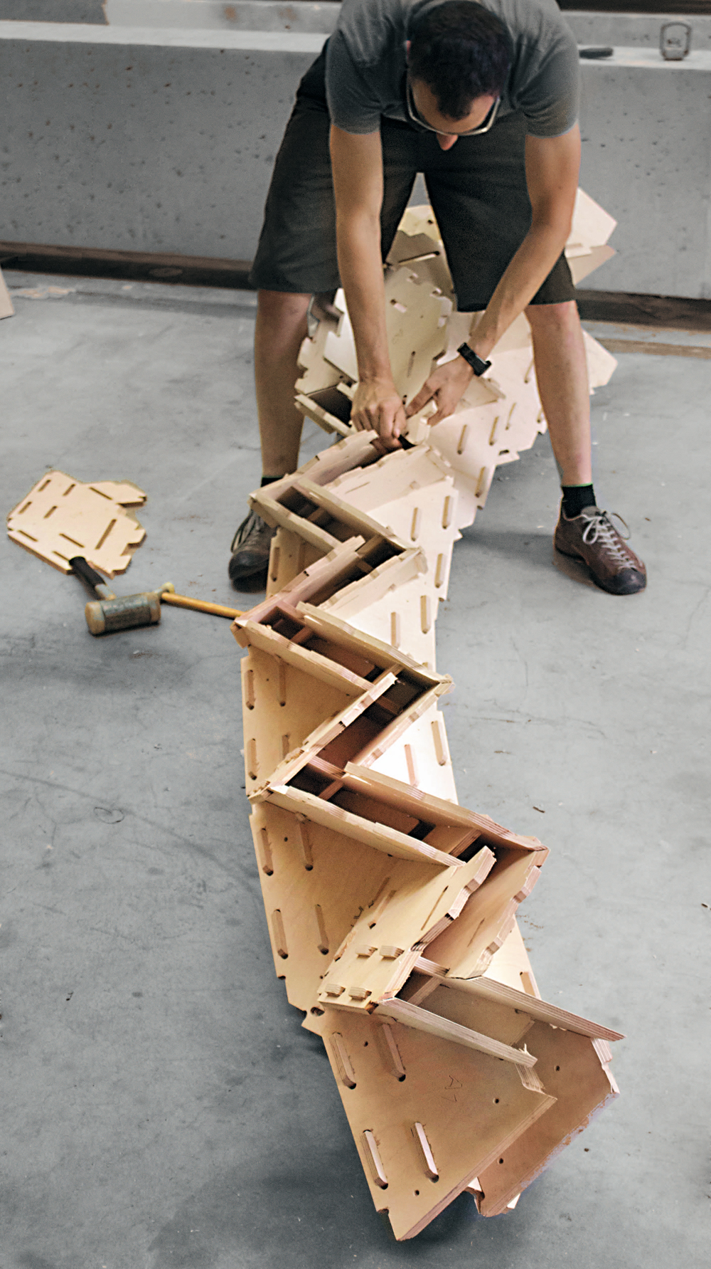 Prototyp mit zwei Schichten, 2015