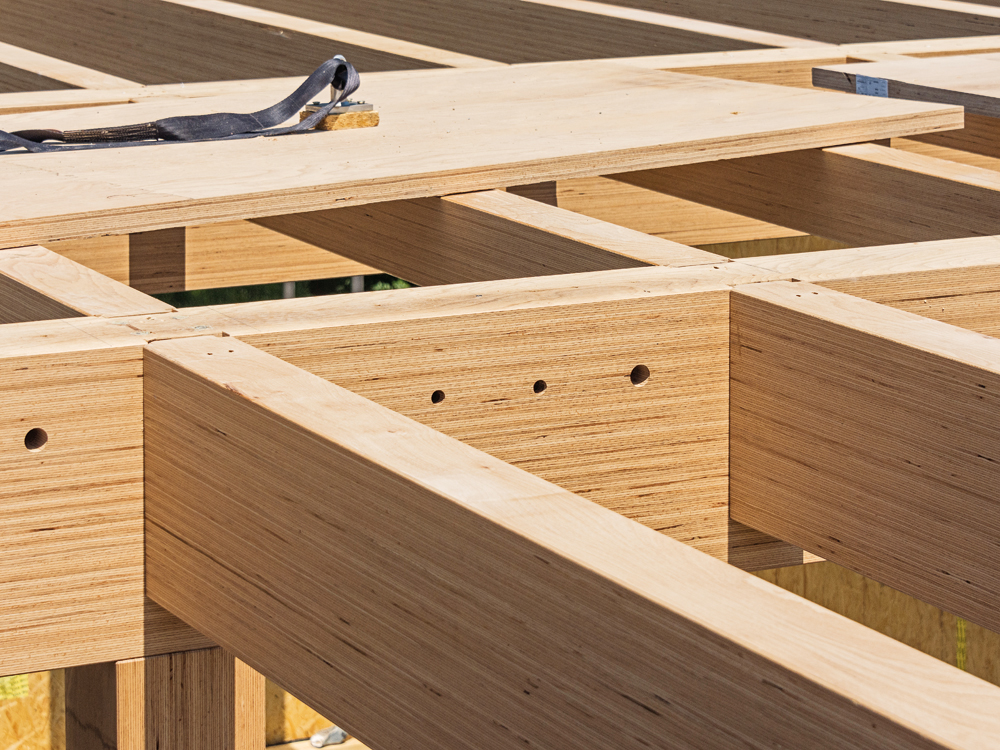 Tragwerk in Buchen-FSH, Bürogebäude in Augsburg, 2015
Architekten: lattkearchitekten, Augsburg
Tragwerksplaner: bauart konstruktions GmbH, München