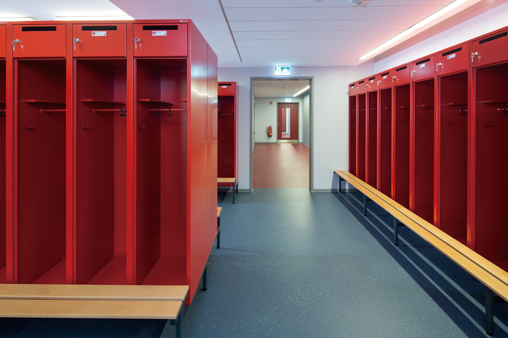 Quarzvinylbelag, Feuerwehrhaus und Rettungswache, Frimmersdorf 2014, thelenarchitekten, Düsseldorf