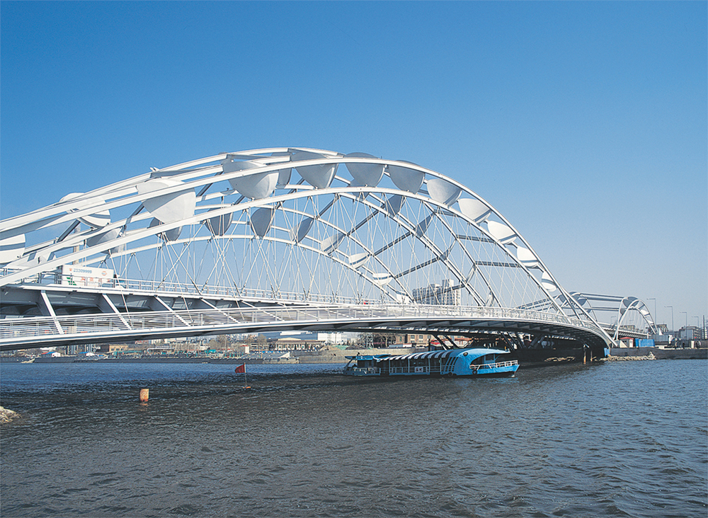 Feng-Hua-Brücke in CN–Tianjin, 2006