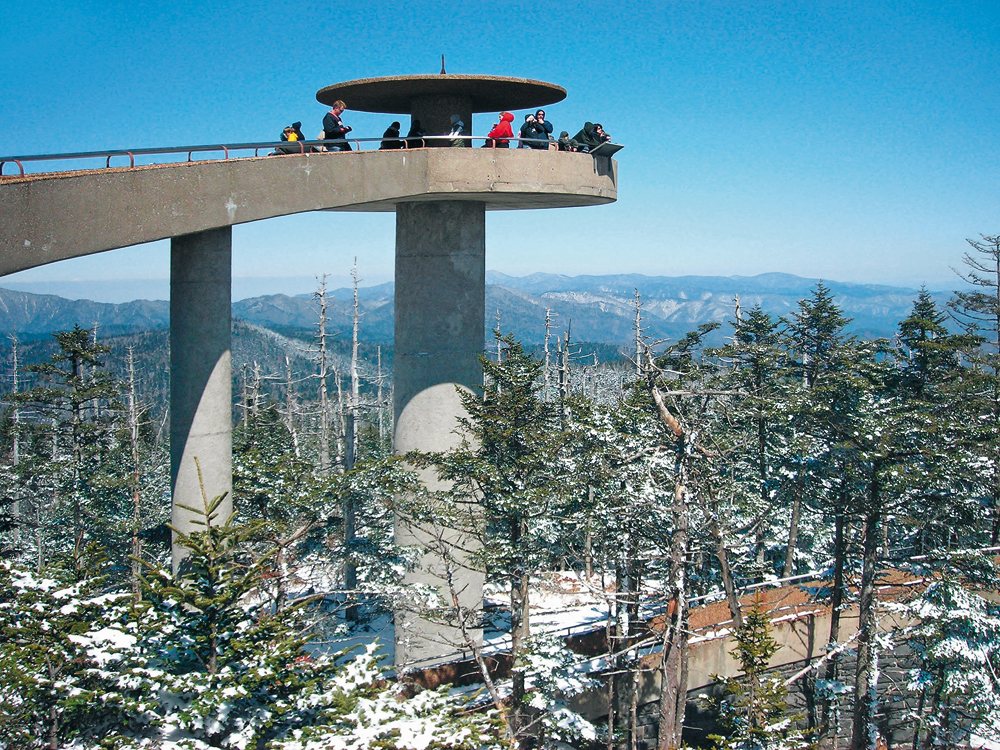 Clingman’s Dome Tower, Great Smoky Mountains, 1959, Architekten: Bebb and Olson