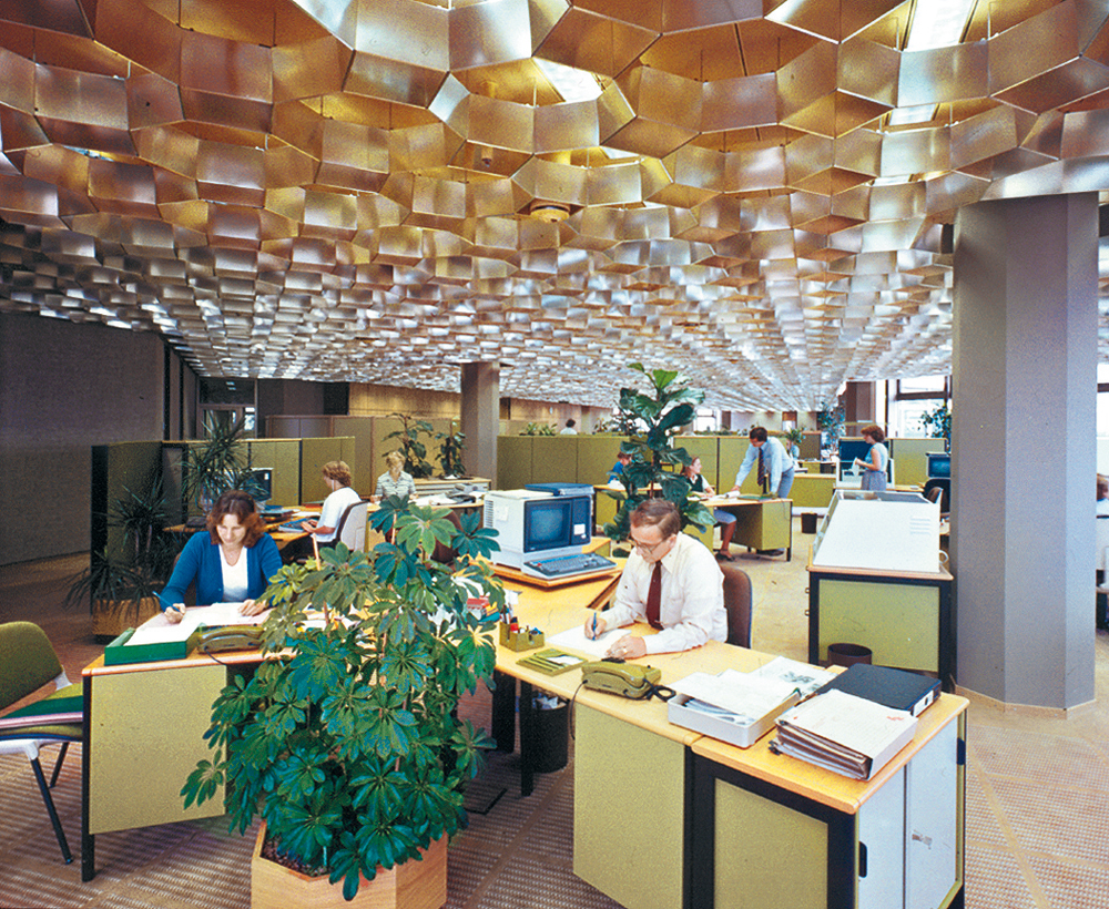 Rasterdecke Entwicklung 1971