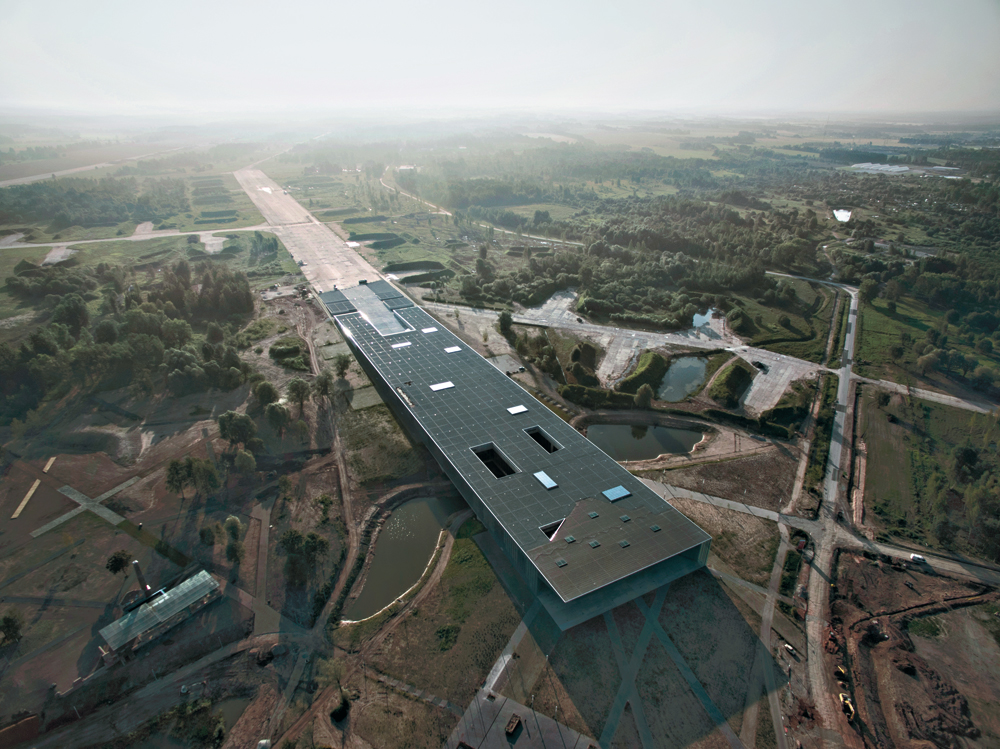 Luftaufnahme des Nationalmuseums aus dem Jahr 2016