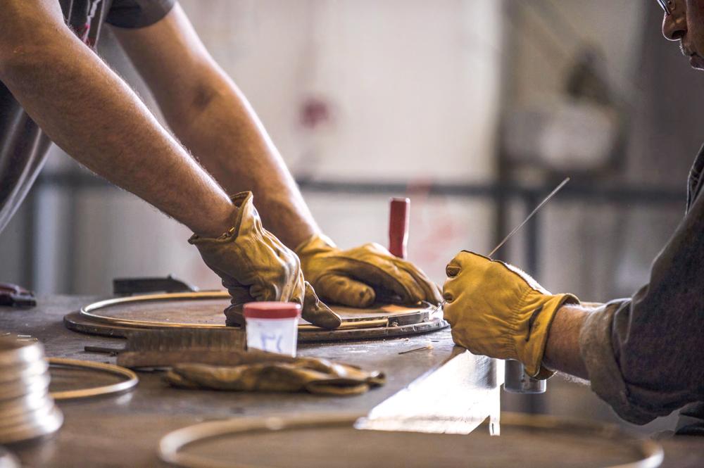 Handarbeit in der eigenen Manufaktur