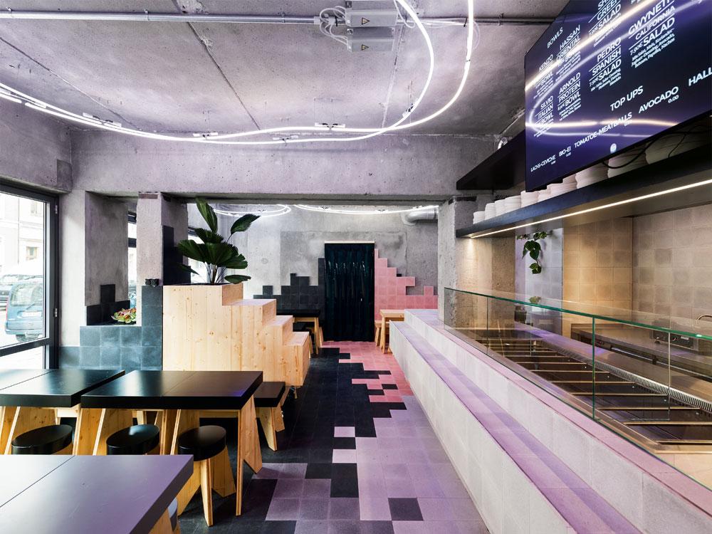 Raumgestaltung, Ausstellungsdesign: Gonzalez Haase AAS, Berlin
Restaurant Beets & Roots (2016)