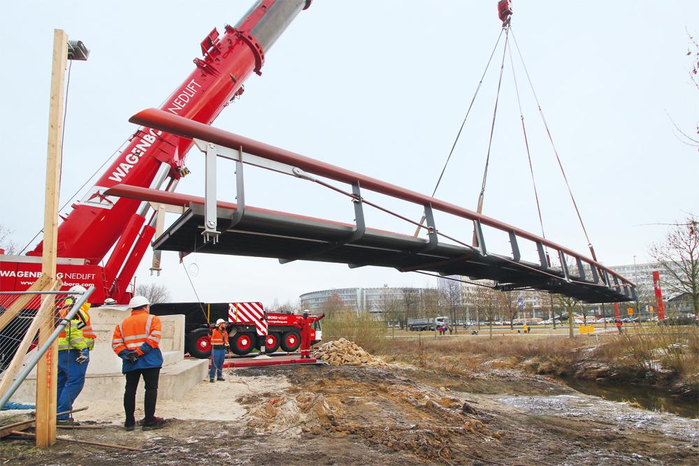 Fußgänger- und Radbrücke über die Aa bei Münster, Ingenieure: Eberhardt − die Ingenieure, Tecklenburg