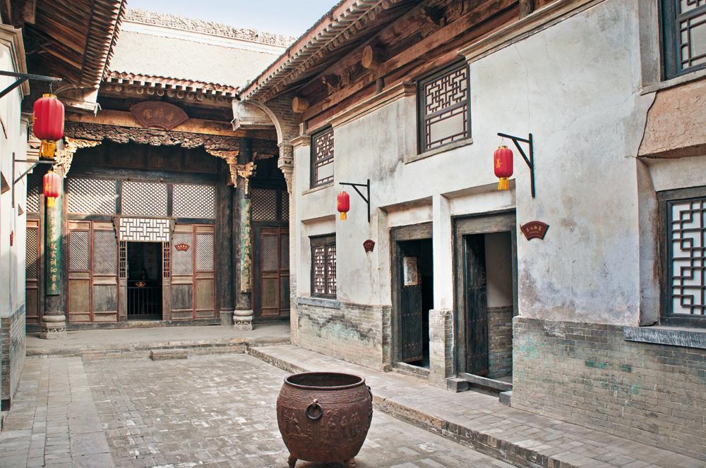 Zhaiyuan – schmaler Innenhof eines Hofhauses in Yuncheng