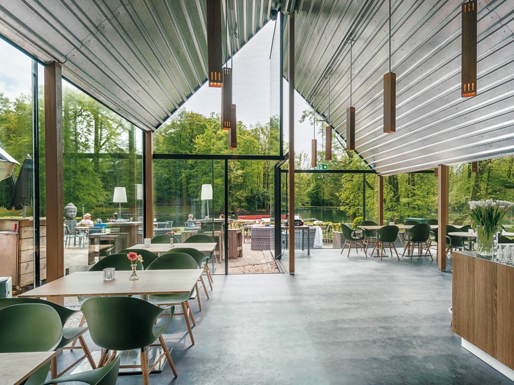 De Boerderij restaurant in Arnhem, 2015; architects: Nexit Architects, Arnhem; 
structural engineers: ABT, Velp