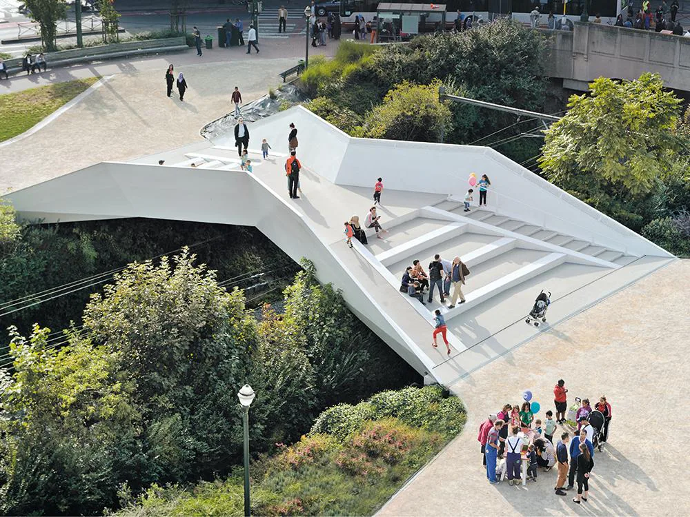 Pedestrian Bridge in Brussels