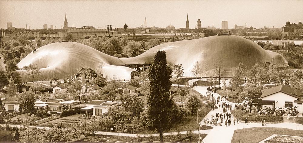 Bundesgartenschau 1975, Erschließung der Halle von Süden aus