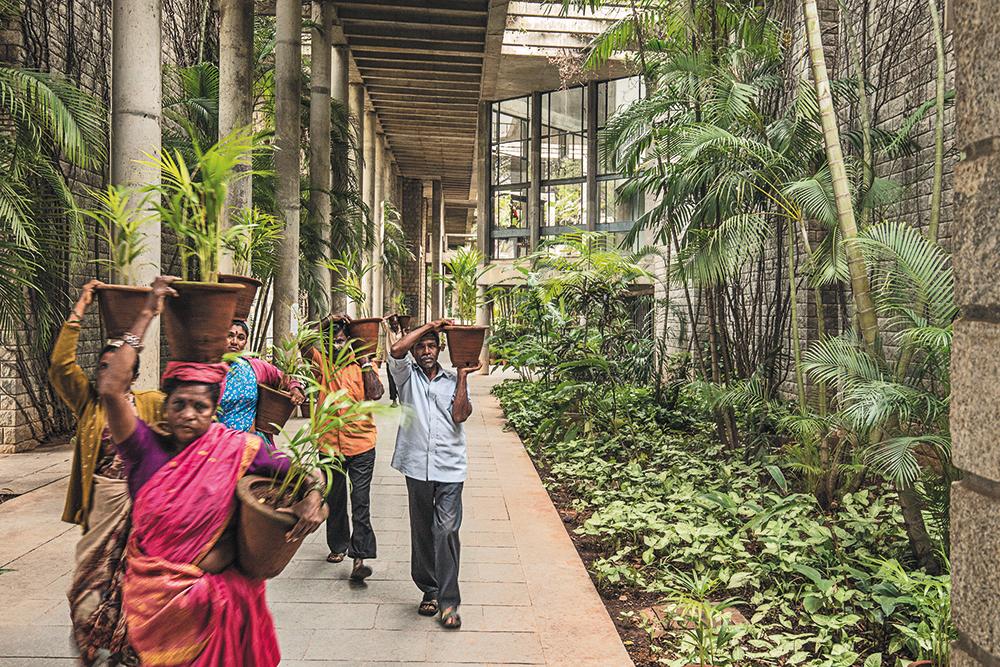 Der Architekt bezeichnet es selbst als sein Meisterwerk: das Indian Institute of Management in Bangalore.