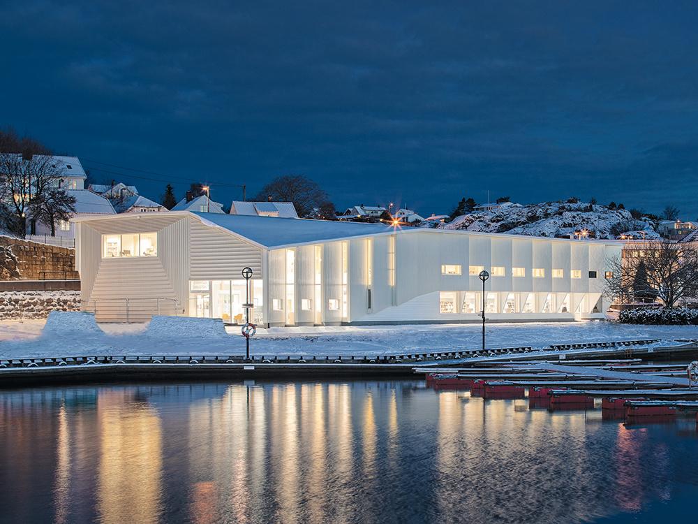 Bibliothek in Grimstad
