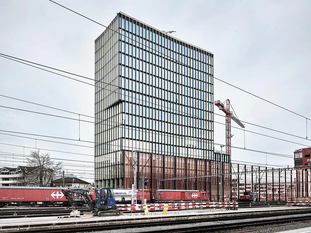 Technik: Das höchste Holzhybrid-Hochhaus der Schweiz