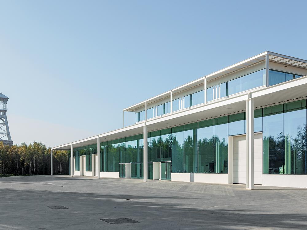 The education centre for technical professions is located in the Thor Park Waterschei, a former coal mine north of Genk