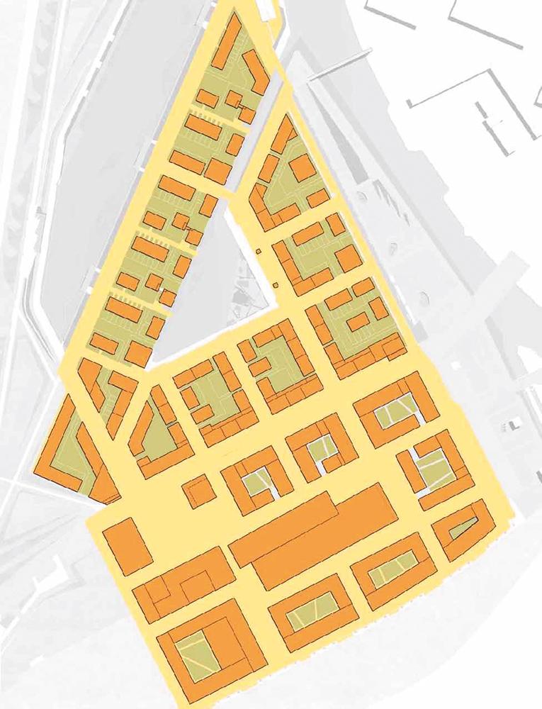 Der Rahmenplan gibt auch für die weitere Bebauung strenge Regeln vor, etwa zur Differenzierung des öffentlichen Raums zur Mobilität, sozialen Mischung und Nachhaltigkeit.