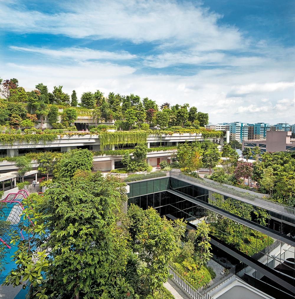 Das Kampung Admiralty in Singapur von WOHA ist ein Prototyp des urbanen Dorfs.