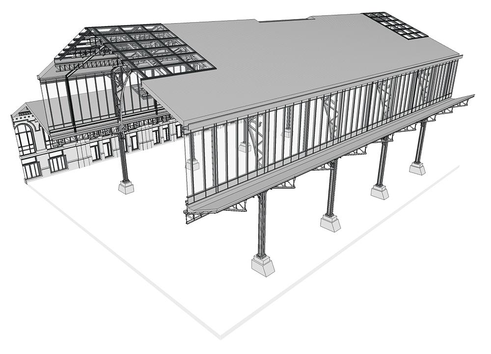 Die Daten der digitalen Bauaufnahme bildeten die Grundlage für das BIM-Model der Architekten.