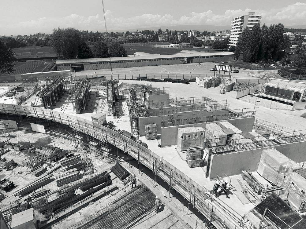 22 unterschiedliche Typen von Bädern kamen zum Einsatz. Sie wurden als komplett vorinstallierte Betonkuben angeliefert und mussten nur noch angeschlossen werden.