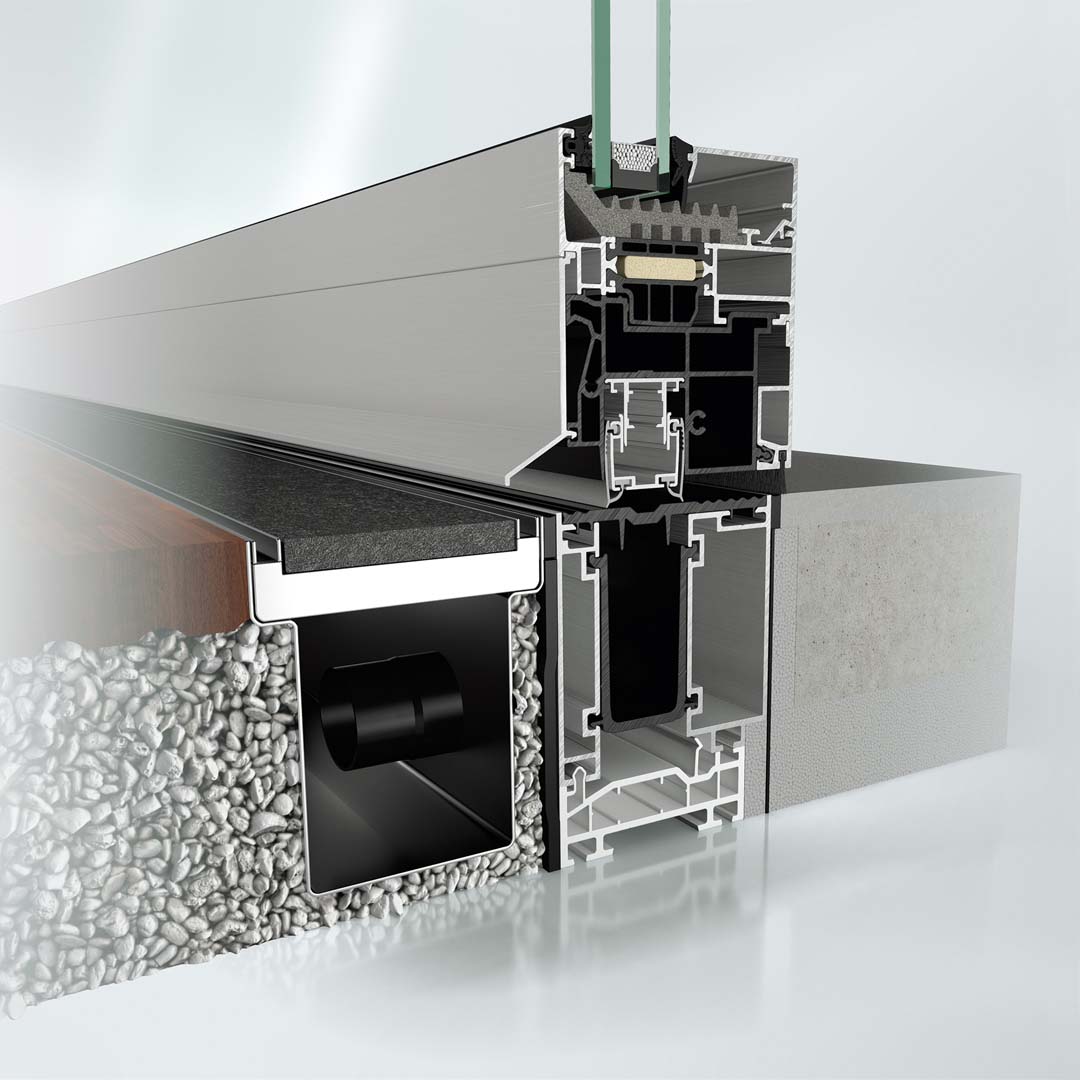 Schüco AWS 75.SI+ ist ein hochwärmegedämmtes Aluminiumfenster mit zahlreichen Lösungsvarianten. Es ist Bestandteil des Schüco AWS Baukastens für die Bautiefe 75 mm.