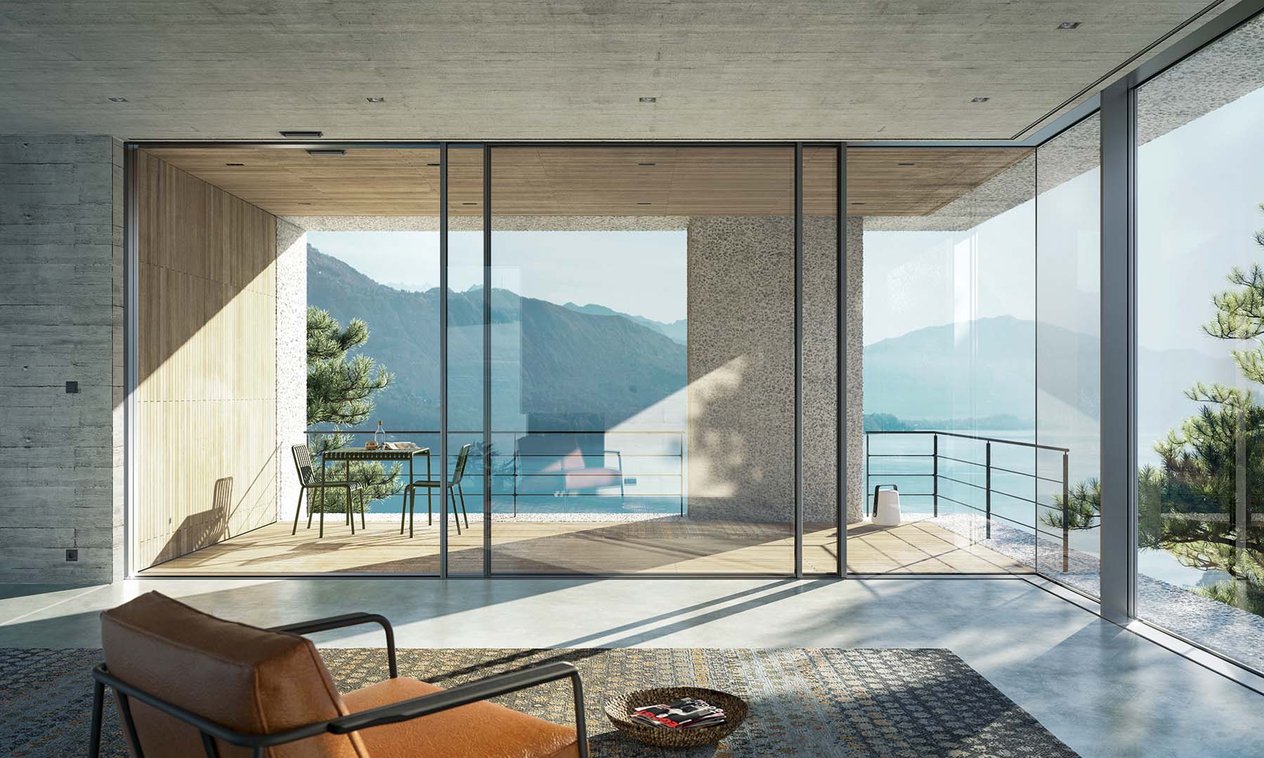 Schüco Seamless für transparente Architektur