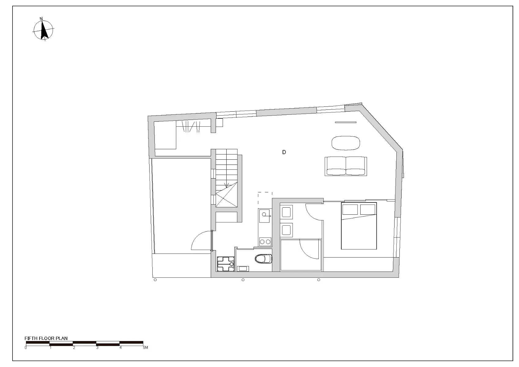 Grundriss 4. OG, Grafik
