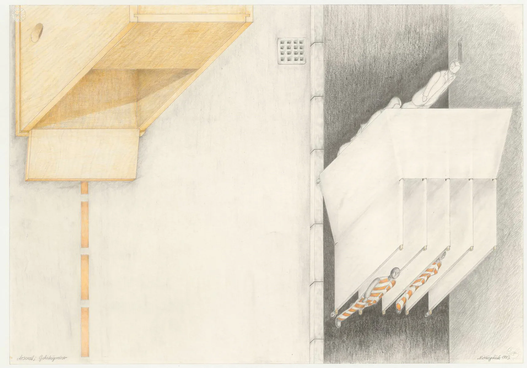 Missing Link, „Gehsteigordner“, 1973