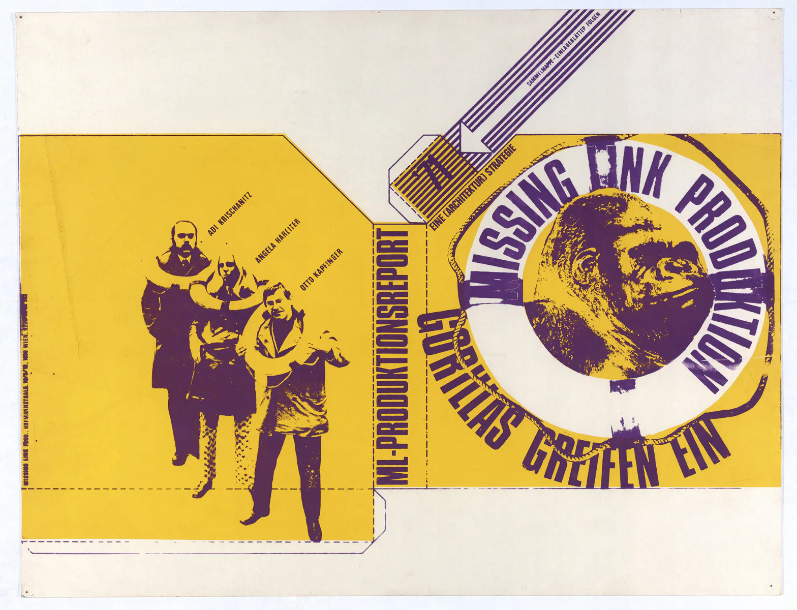 Missing Link, Entwurf für eine Produktionsbox, 1971
